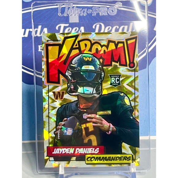 Jayden Daniels Gold Kaboom Rookie Card Lot Custom Cracked Ice Holo Daniels RC - Picture 3 of 4